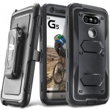 Njjex Heavy Duty Sport Rugged Drop Resistant Shockproof Dustproof Protective Case Cover for LG G5