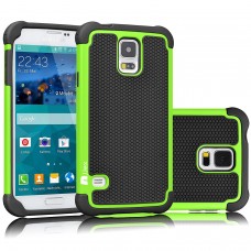 Shock Absorbing Hybrid Rubber Plastic Impact Defender Rugged Slim Hard Case Cover Shell For Samsung Galaxy S5