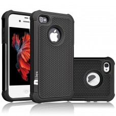 Hybrid Rubber Plastic Impact Defender Rugged Slim Hard Protective Case Cover Shell For iPhone 5 5S SE