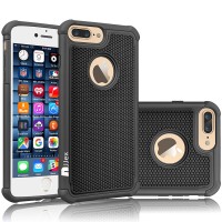 Hybrid Rubber Plastic Impact Defender Rugged Slim Hard Protective Case Cover Shell For Apple iPhone 7 Plus